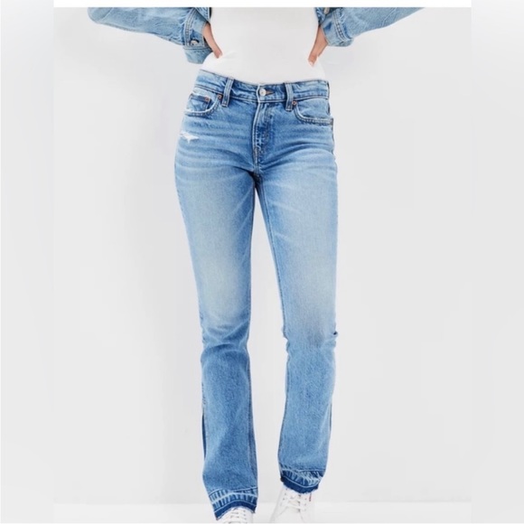 American Eagle 90’s low rise skinny kick denim - Picture 2 of 16